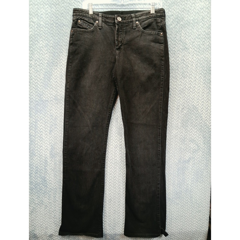 Wrangler Q-Baby Ultimate Riding Jeans Black Bootcut WRQ20BL Womens 7/8 x 38